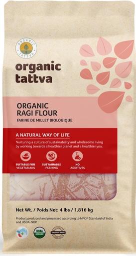 [OG14] ORGANIC TATTVA RAGI FLOUR 4LB