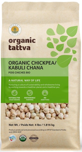 [OG25] ORGANIC TATTVA KABULI CHANA GARBANZO 4LB