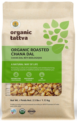 [OG30] ORGANIC TATTVA ROASTED CHANA DAL 2.5LB