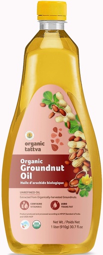 [OG49] ORGANIC TATTVA GROUNDNUT OIL 1LT