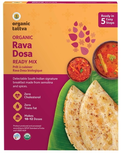 [OG51] ORGANIC TATTVA RAVA DOSA READY MIX 7OZ