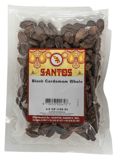 [SP14A] SANTOS BLACK CARDAMOM WHOLE 3.5OZ