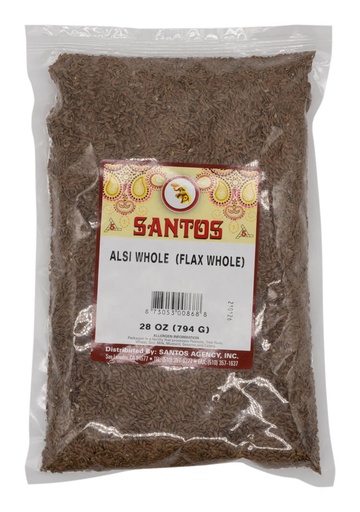 [SP7D] SANTOS ALSI WHOLE FLAX SEED 28OZ