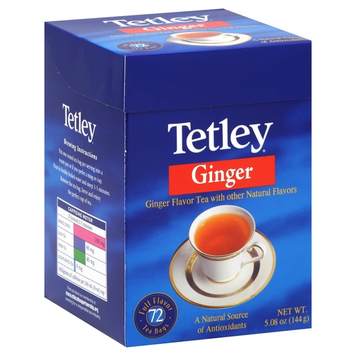 [TC22] TETLEY GINGER TEA 72 BAGS