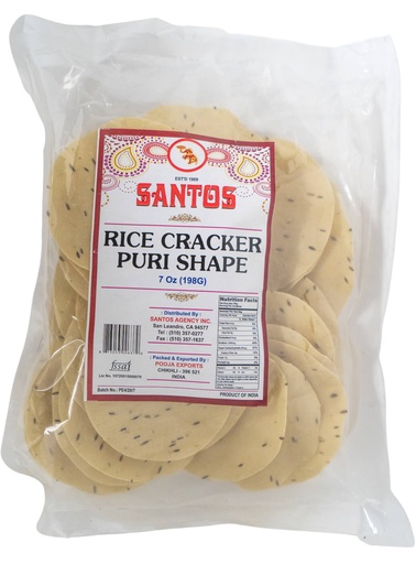 [SN53] SANTOS RICE KHICHIYA COIN SHAPE 200GM