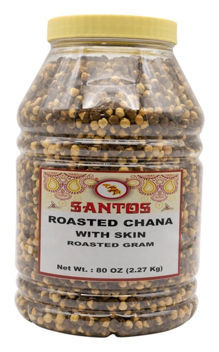 [SN57] SANTOS ROASTED CHANA JAR 5LB